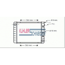 3306001 KUHLER SCHNEIDER Радиатор, охлаждение двигател