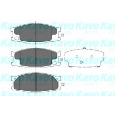 KBP-5539 KAVO PARTS Комплект тормозных колодок, дисковый тормоз