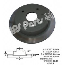 IBP-1W04 IPS Parts Тормозной диск