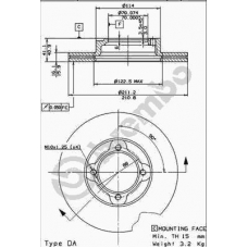 09.8632.10 BREMBO Тормозной диск