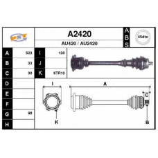 A2420 SNRA Приводной вал