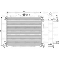 701584 VALEO Радиатор, охлаждение двигателя
