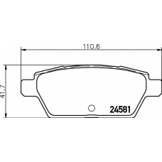 MDB83074 MINTEX Комплект тормозных колодок, дисковый тормоз