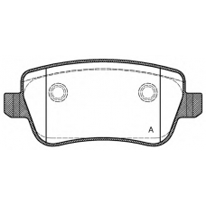 BPA1178.00 OPEN PARTS Комплект тормозных колодок, дисковый тормоз