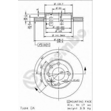 BS 8522 BRECO Тормозной диск