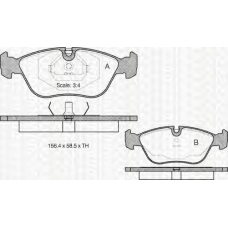 8110 27175 TRIDON Brake pads - front