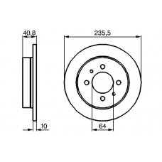 0 986 479 237 BOSCH Тормозной диск