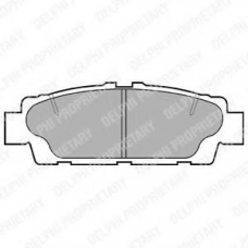 LP937 DELPHI Комплект тормозных колодок, дисковый тормоз