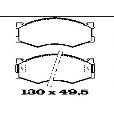 BL1236A2 FTE Комплект тормозных колодок, дисковый тормоз