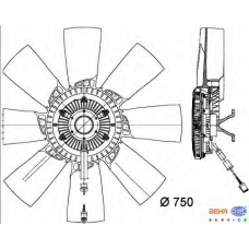 8MV 376 734-321 HELLA Вентилятор, охлаждение двигателя