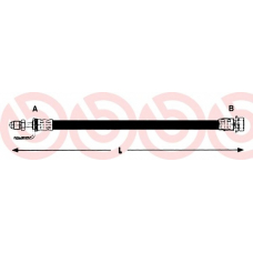 T 24 134 BREMBO Тормозной шланг