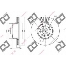 BD1129 DJ PARTS Тормозной диск