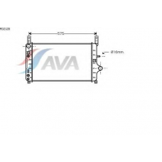 FD2128 AVA Радиатор, охлаждение двигателя