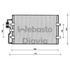 82D0225110A WEBASTO Конденсатор, кондиционер