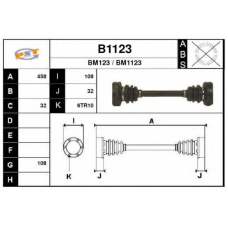 B1123 SNRA Приводной вал