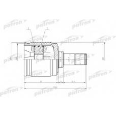 PCV3009 PATRON Шарнирный комплект, приводной вал