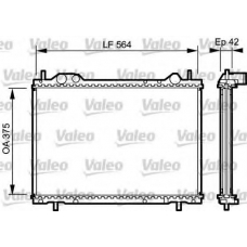 734220 VALEO Радиатор, охлаждение двигателя