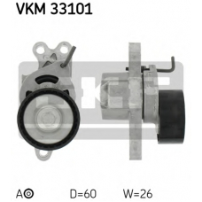 VKM 33101 SKF Натяжной ролик, поликлиновой  ремень