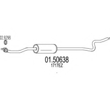 01.50638 MTS Средний глушитель выхлопных газов