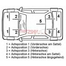 4118507 METZGER Тормозной шланг