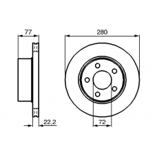 0 986 478 694 BOSCH Тормозной диск