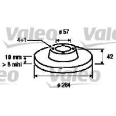 186855 VALEO Тормозной диск