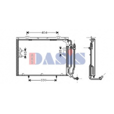 123340N AKS DASIS Конденсатор, кондиционер