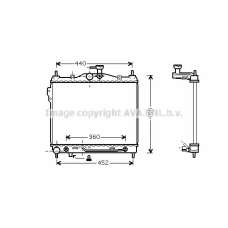 HYA2102 AVA Радиатор, охлаждение двигателя