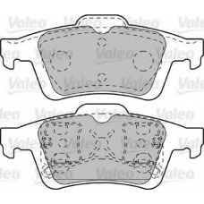 598649 VALEO Комплект тормозных колодок, дисковый тормоз