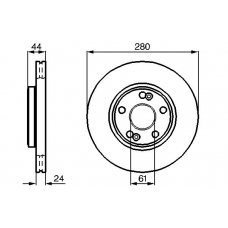 0 986 478 797 BOSCH Тормозной диск