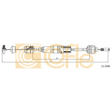 11.3266 COFLE Трос, управление сцеплением