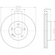 8DD 355 110-071 HELLA PAGID Тормозной диск