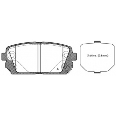 BPA1303.02 OPEN PARTS Комплект тормозных колодок, дисковый тормоз