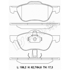 IBD-1174 IPS Parts Комплект тормозных колодок, дисковый тормоз