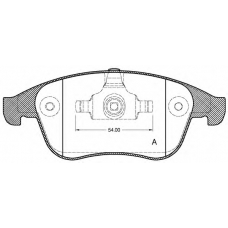 BPA1350.10 OPEN PARTS Комплект тормозных колодок, дисковый тормоз