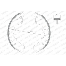 152-2225 WEEN Комплект тормозных колодок