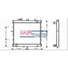 5201301 KUHLER SCHNEIDER Радиатор, охлаждение двигател