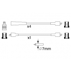 0 986 356 861 BOSCH Комплект проводов зажигания