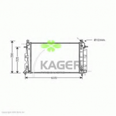 31-1581 KAGER Радиатор, охлаждение двигателя