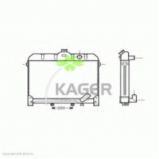 31-2595 KAGER Радиатор, охлаждение двигателя