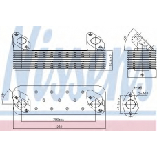 90728 NISSENS масляный радиатор, двигательное масло