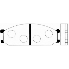 J PA-506AF JAPANPARTS Комплект тормозных колодок, дисковый тормоз