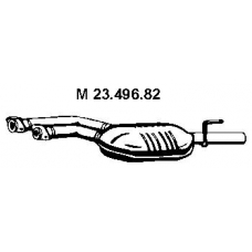 23.496.82 EBERSPACHER Средний глушитель выхлопных газов