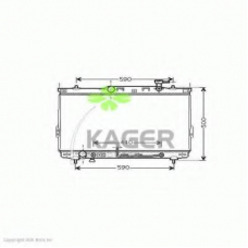 31-3122 KAGER Радиатор, охлаждение двигателя