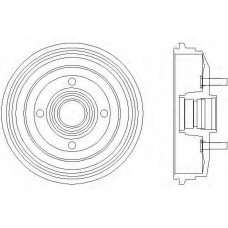 61010 PAGID Тормозной барабан