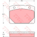 GDB140 TRW Комплект тормозных колодок, дисковый тормоз