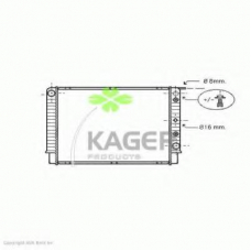 31-1154 KAGER Радиатор, охлаждение двигателя