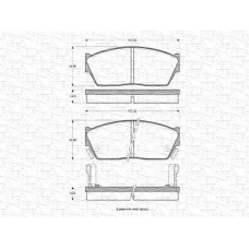 363702160900 MAGNETI MARELLI Комплект тормозных колодок, дисковый тормоз