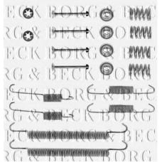 BBK6004 BORG & BECK Комплектующие, колодки дискового тормоза