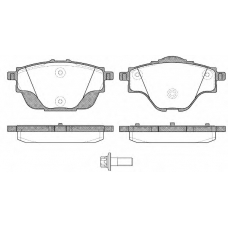 P14573.00 WOKING Комплект тормозных колодок, дисковый тормоз